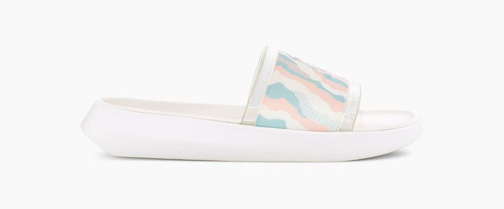 Ugg Cali Collage - Mens Slides - Stripes - NZ (1028BNYLF)